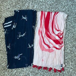 Two Chase Bank employee uniform scarves small snag